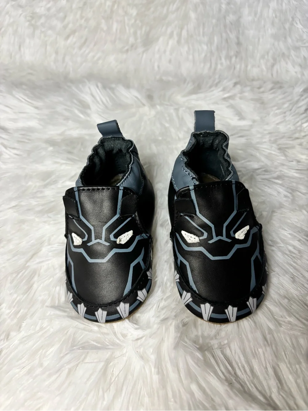 Robeez x Marvel Black Panther Soft Soles Baby Shoes Size 0-6 Months In Box